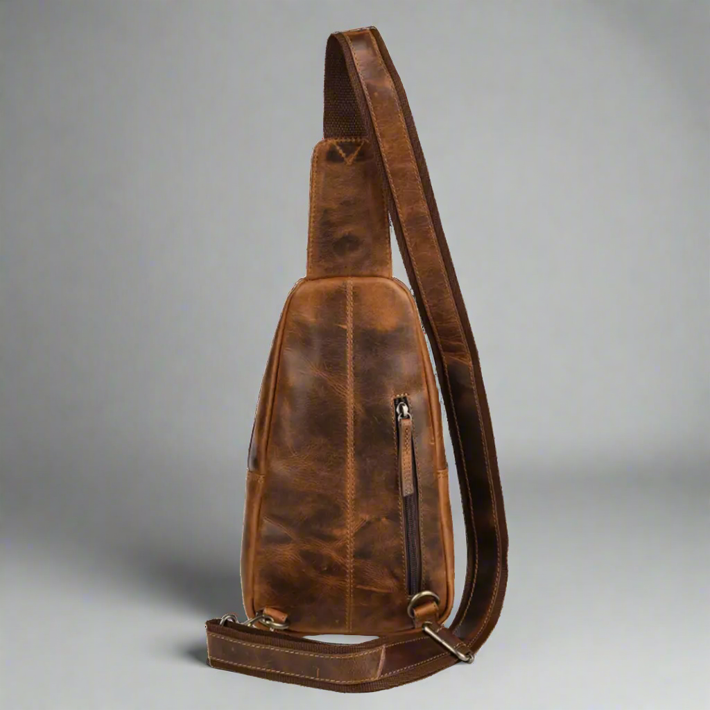 Sac à dos bandoulière en cuir MET