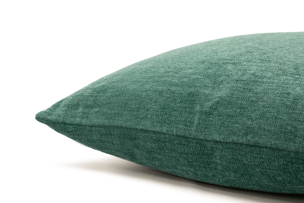 Housse de coussin en chenille marine