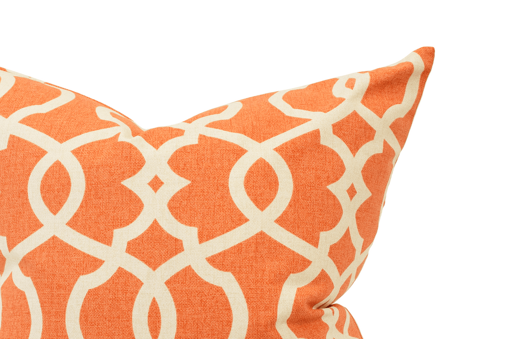 Housse de coussin à motif mandarine