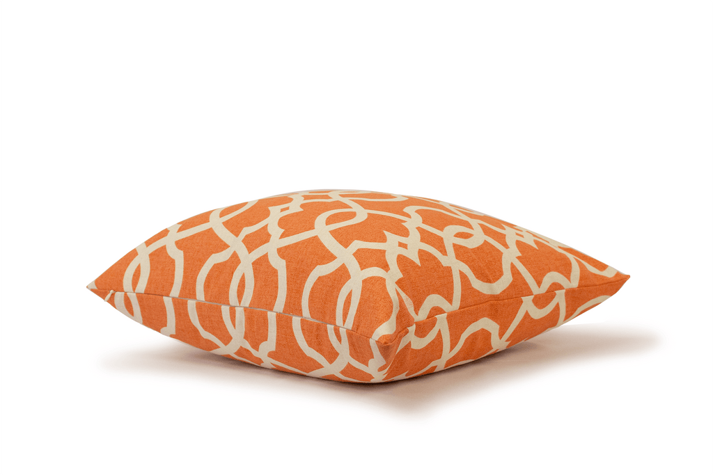 Housse de coussin à motif mandarine