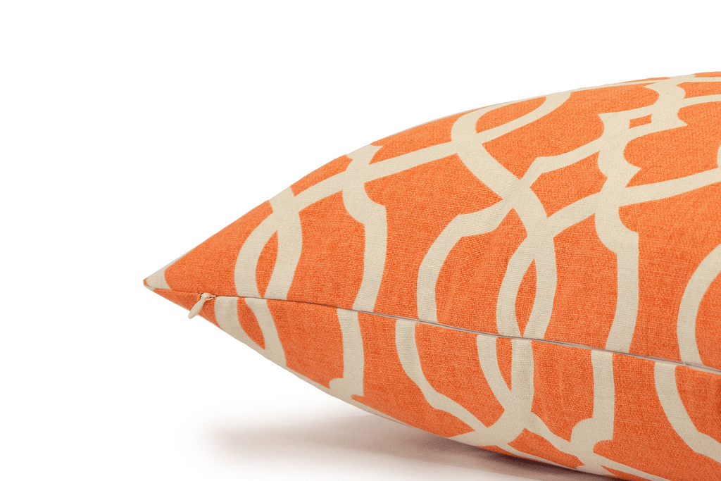 Housse de coussin à motif mandarine