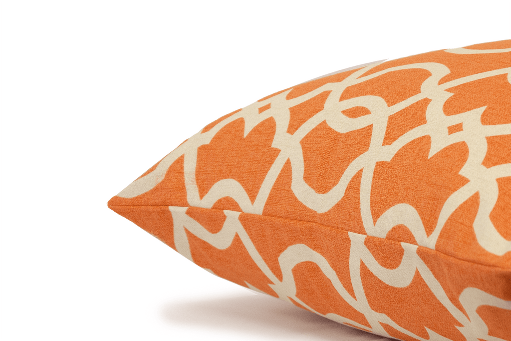 Housse de coussin à motif mandarine