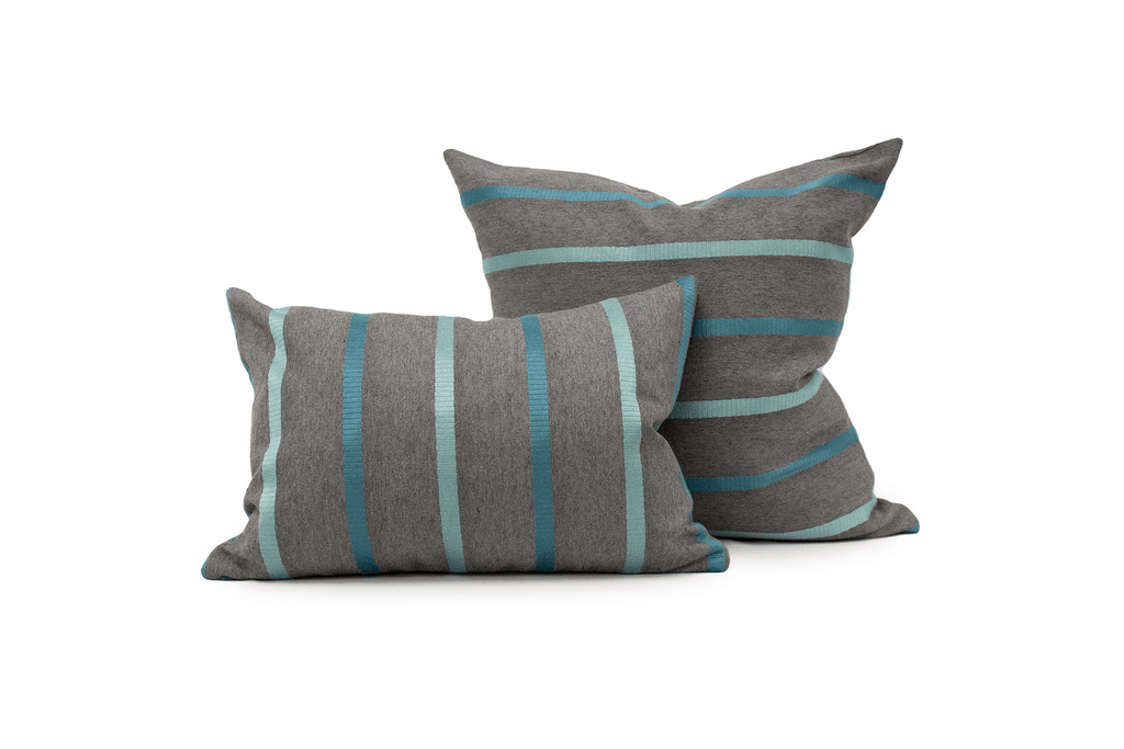 Housse de coussin rayée Tealbay