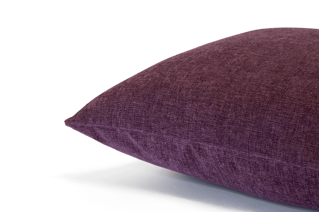 Housse de coussin en chenille Merlot