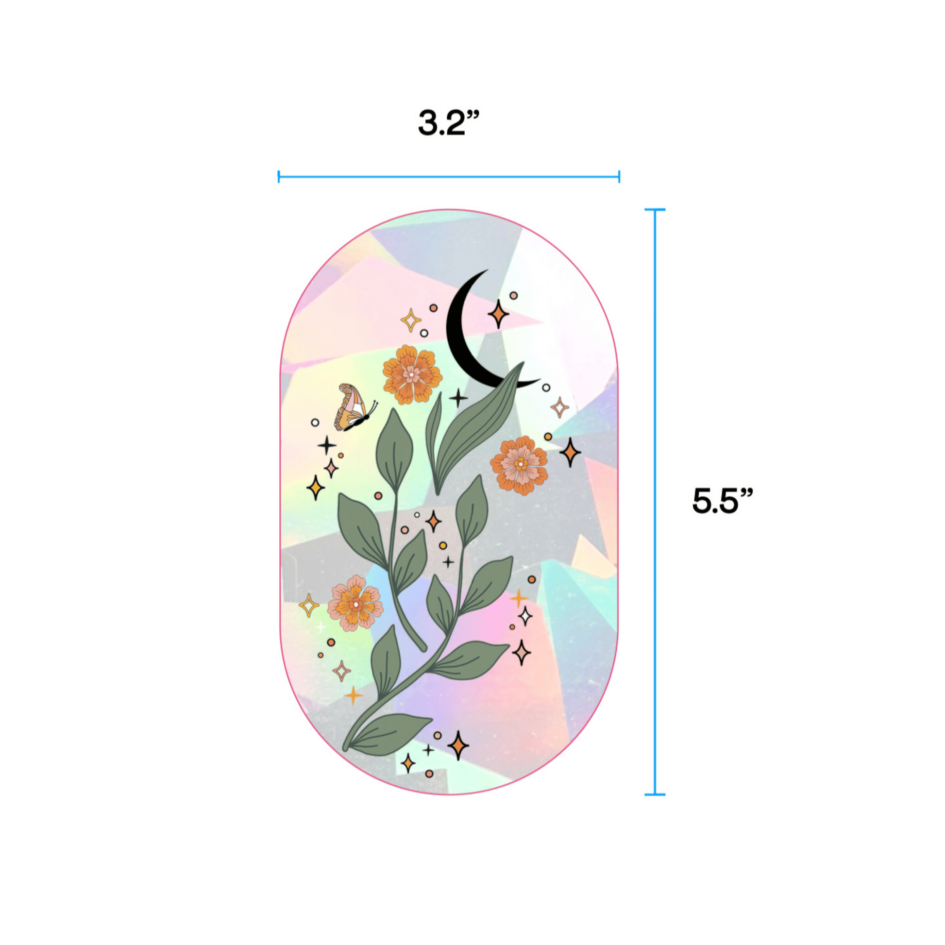Midnight Sprout Suncatcher Sticker