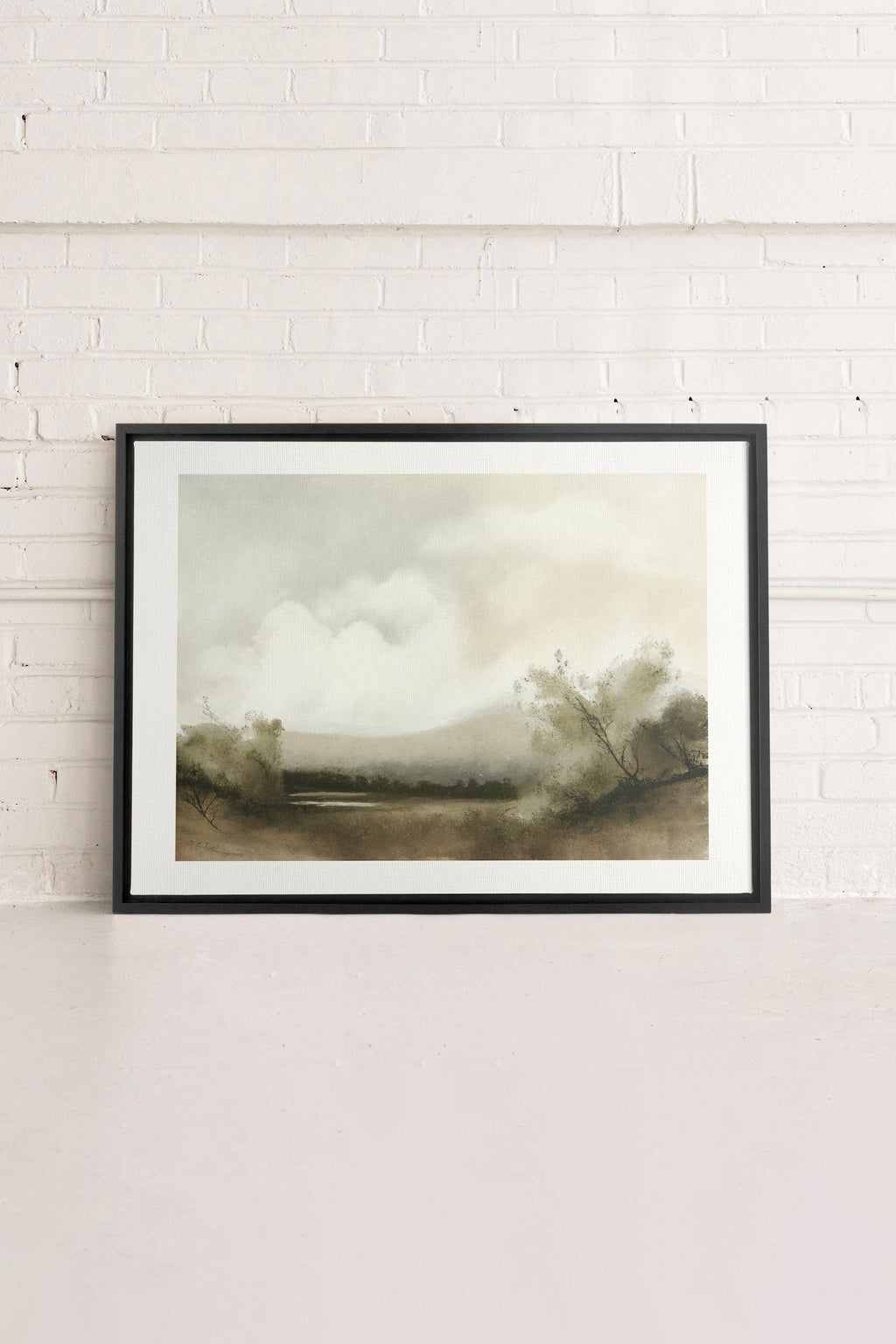 Misty Morning, Stretched Canvas Artwork