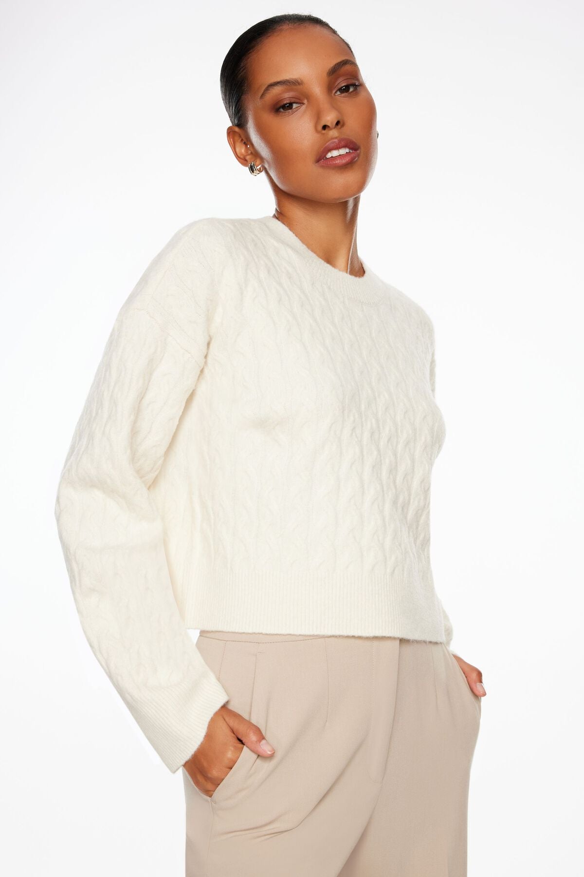 Heavenlyarn™ Cable Knit Sweater