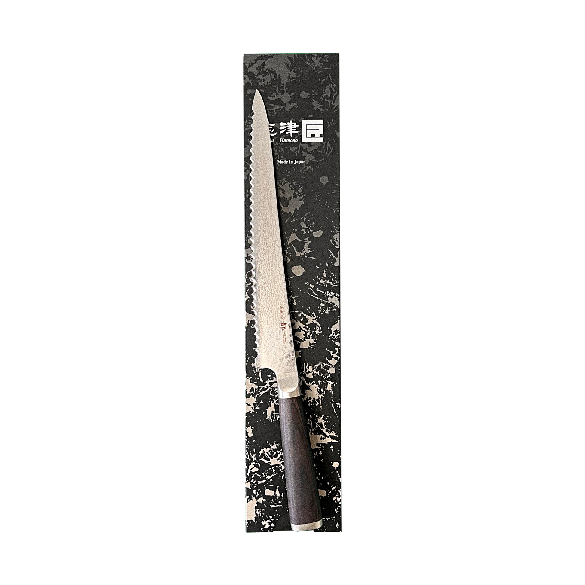 Miyako SUS 240mm Bread Slicer | 33 Layer Damascus Steel Blade  – Made in Japan