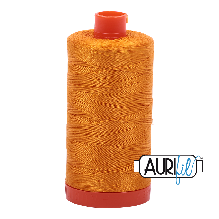 Fil Aurifil - Jaune orange 2145 - 50wt