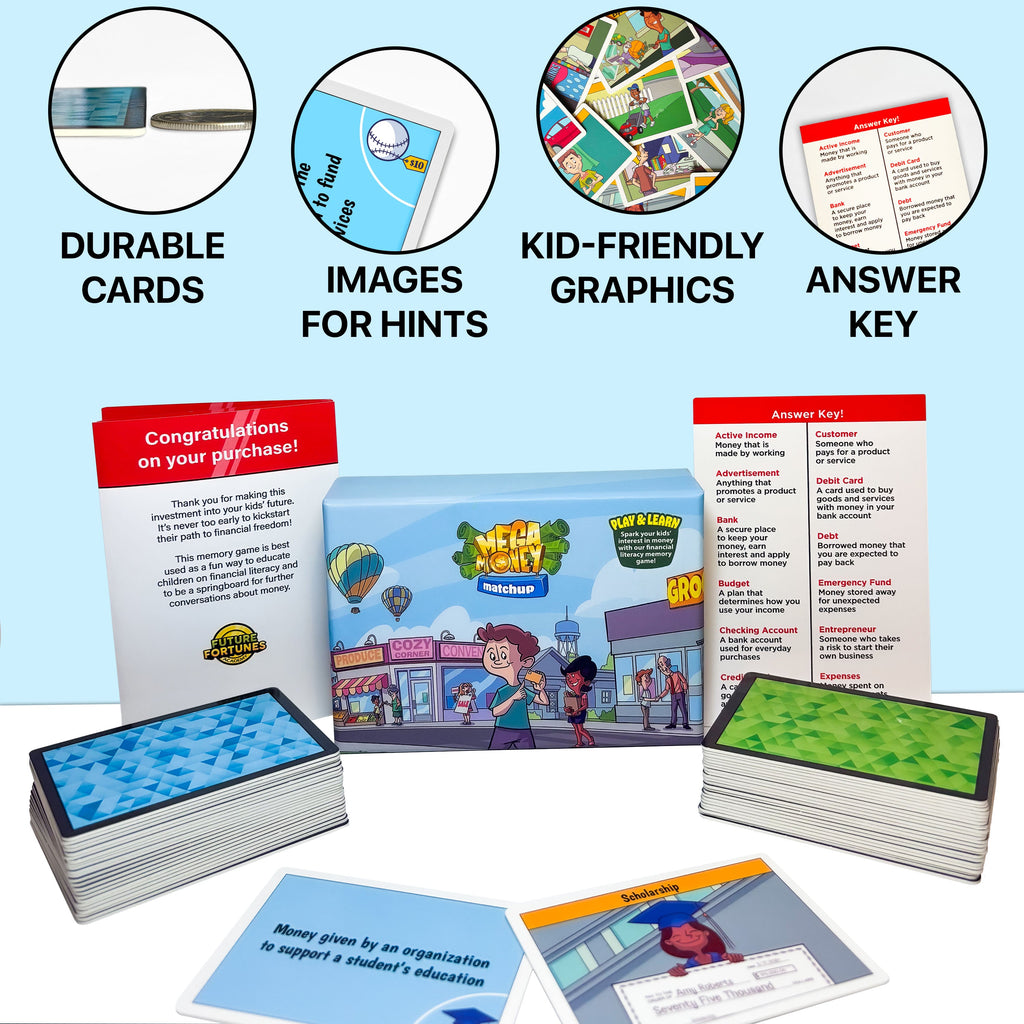 Mega Money Match-Up - The Financial Literacy Memory Game for Kids
