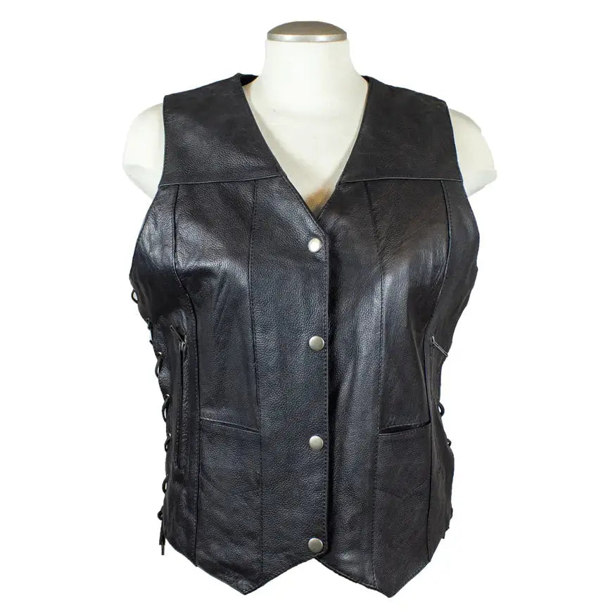 Gilet en cuir pour femme Open Road