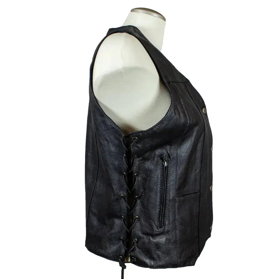 Gilet en cuir pour femme Open Road
