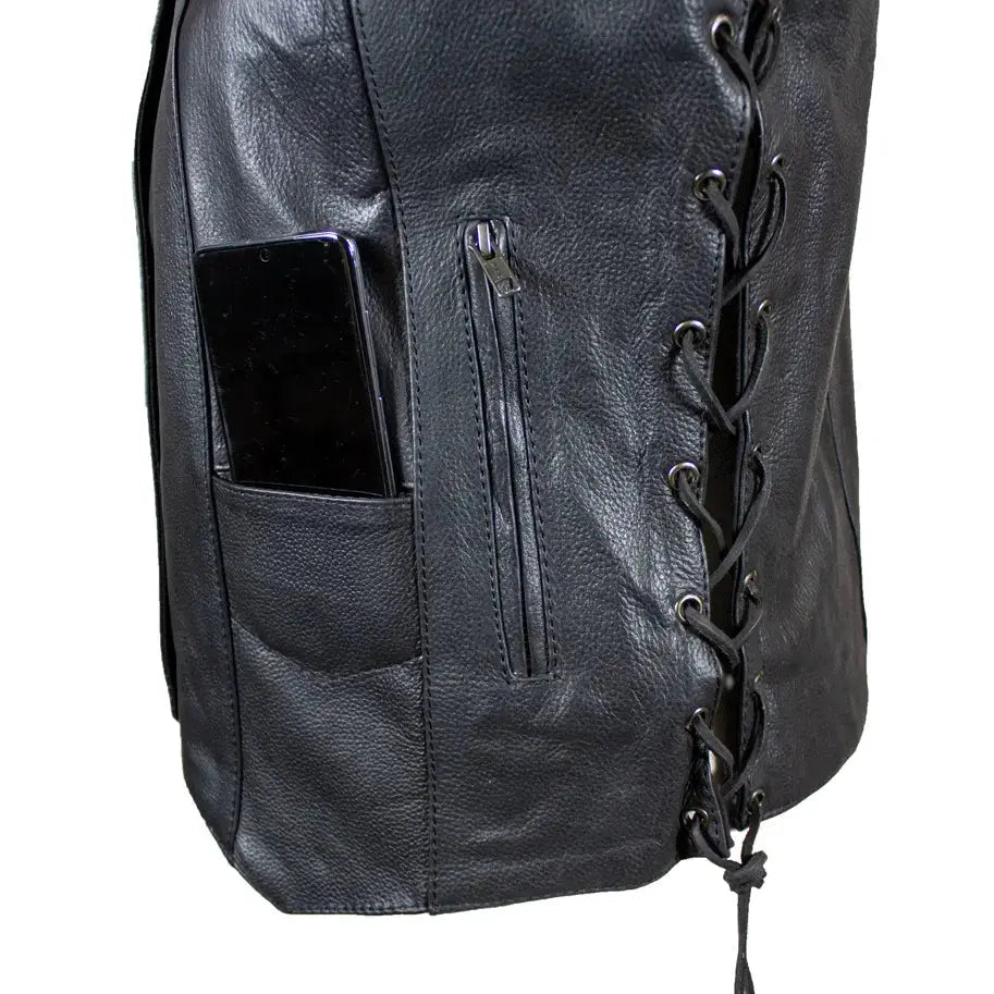 Gilet en cuir pour femme Open Road