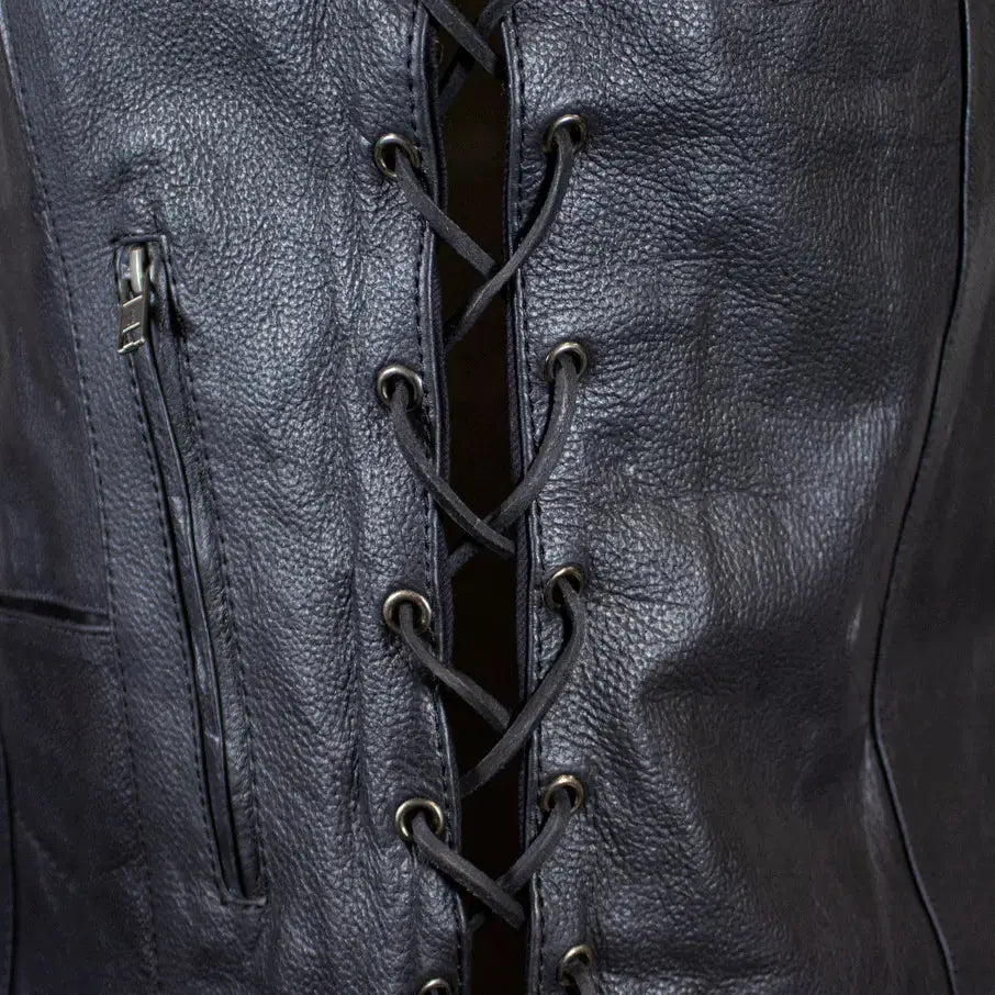 Gilet en cuir pour femme Open Road