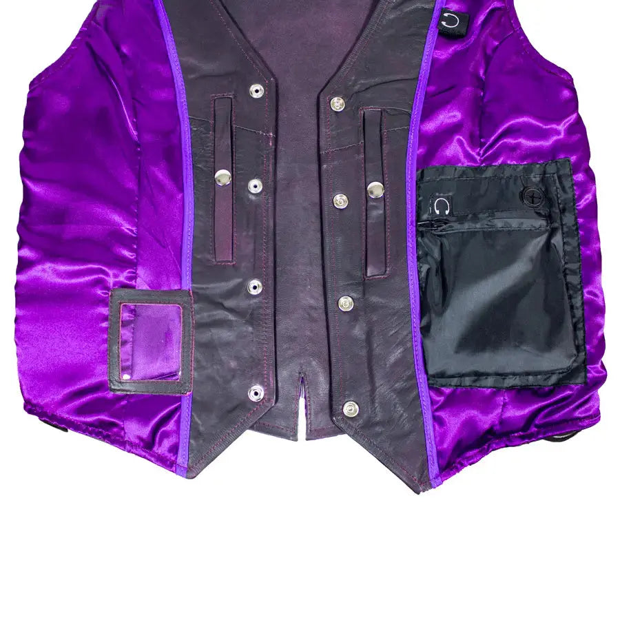 Open Road Women's Lace Side Leather Vest