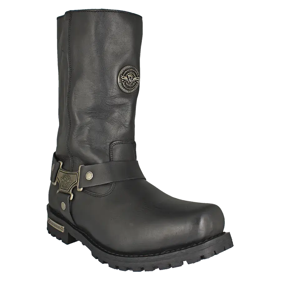 Milwaukee Leather Men's Wide 11" Harness Motorcycle Boots