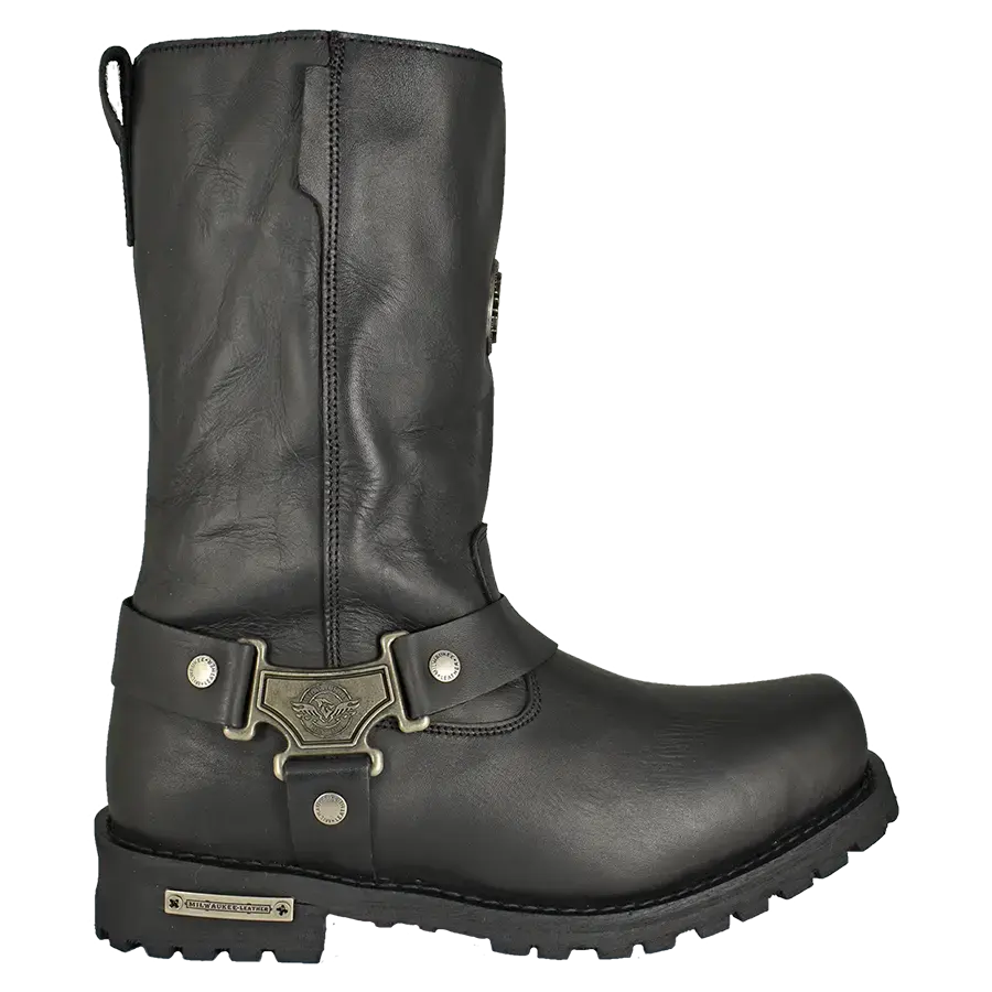 Milwaukee Leather Men's Wide 11" Harness Motorcycle Boots