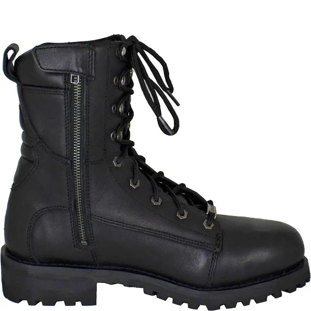 Bottes de moto matelassées Open Road pour hommes, 8 pouces