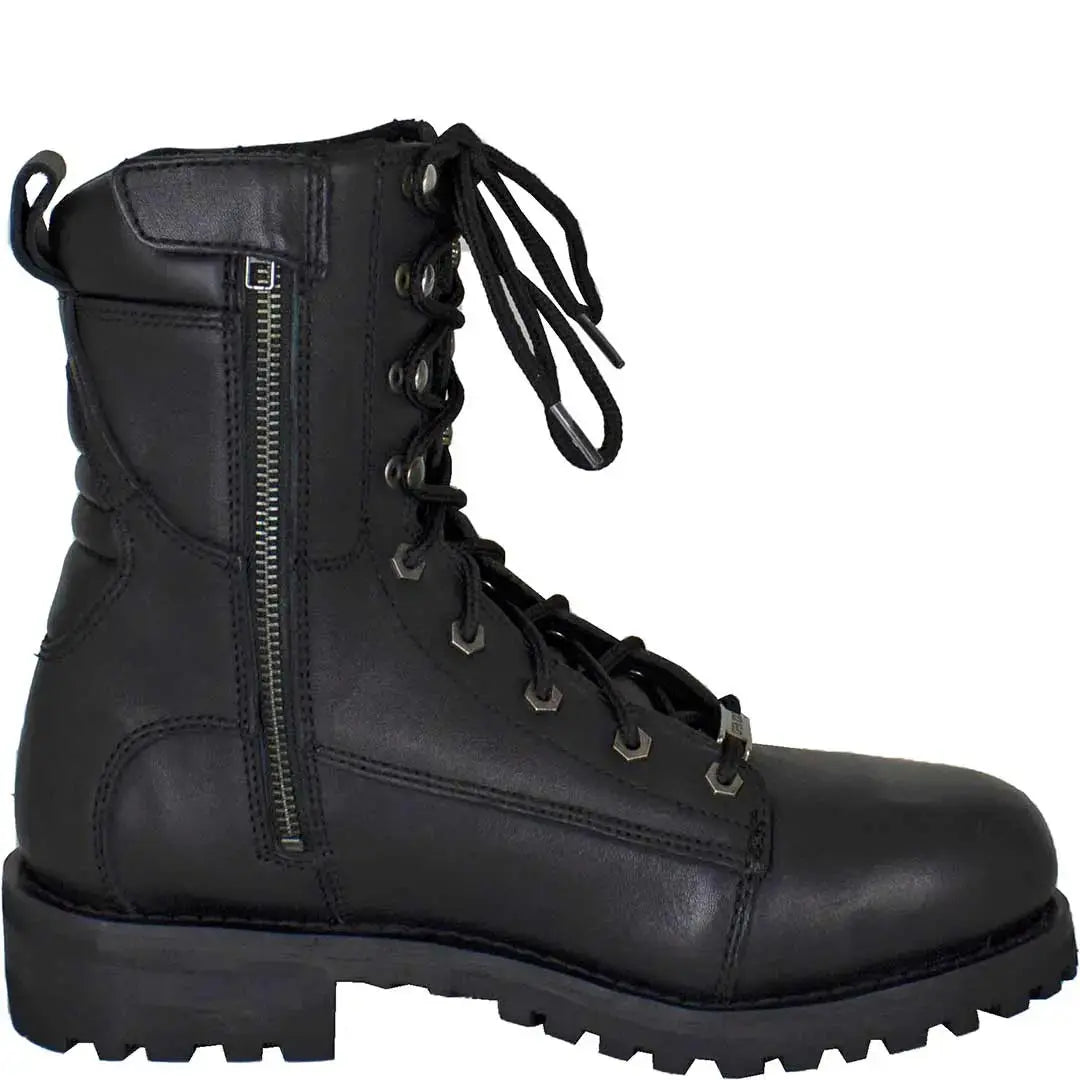 Bottes de moto matelassées Open Road pour hommes, 8 pouces