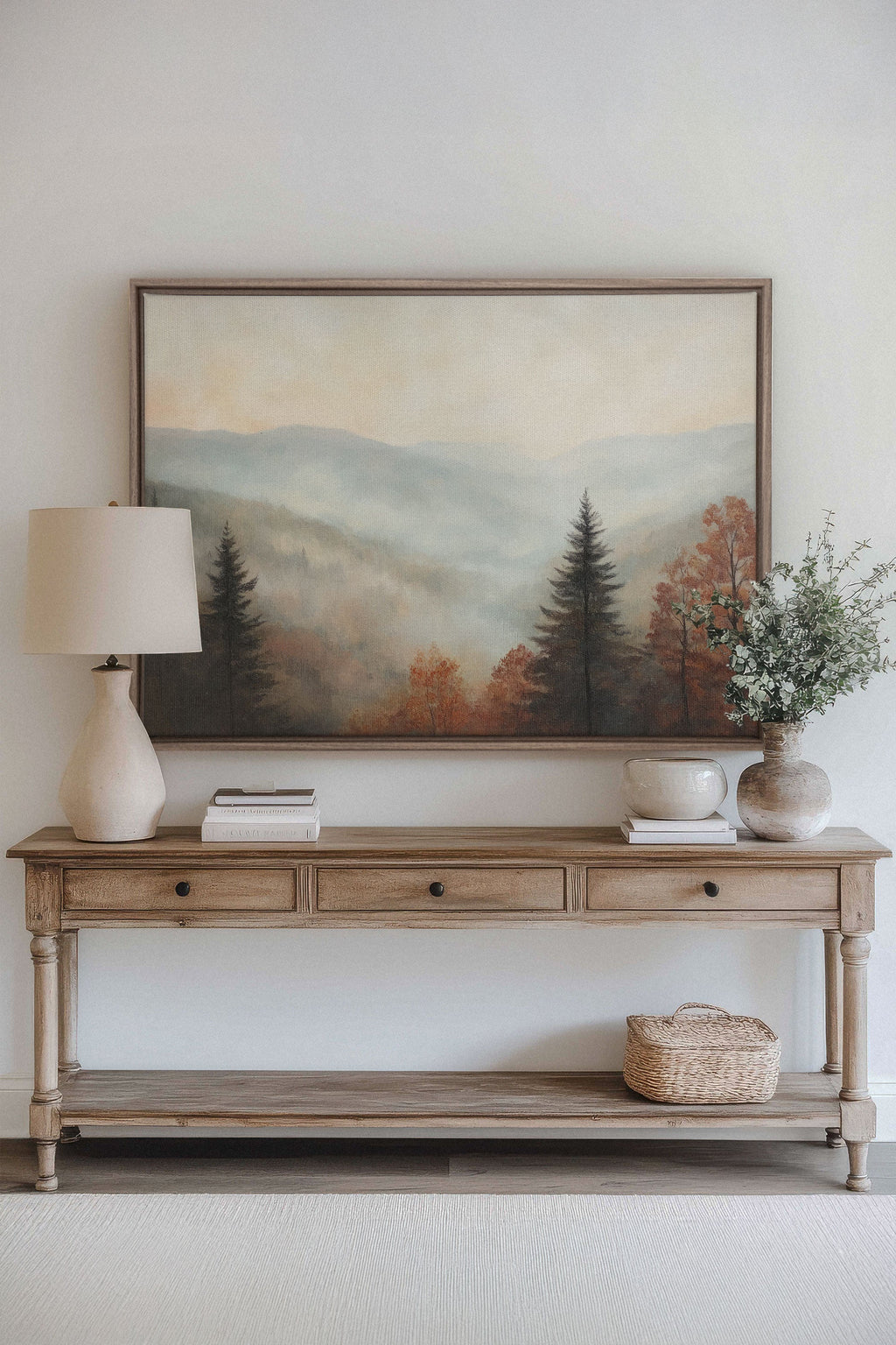 MOUNTAIN MORNING, Stretched Canvas Artwork
