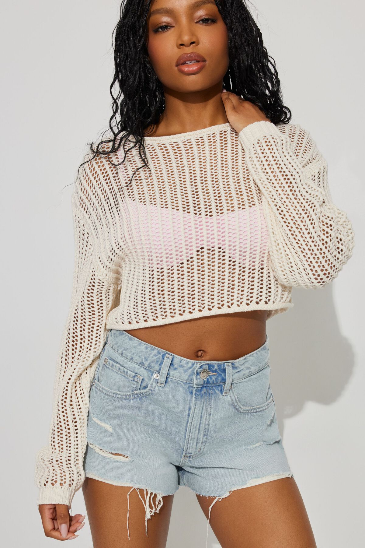 Open Knit Sweater