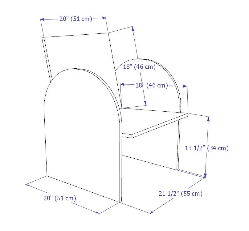 MUGO Wooden Armchair