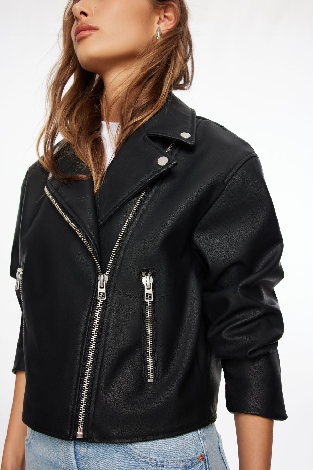 Veste de motard surdimensionnée