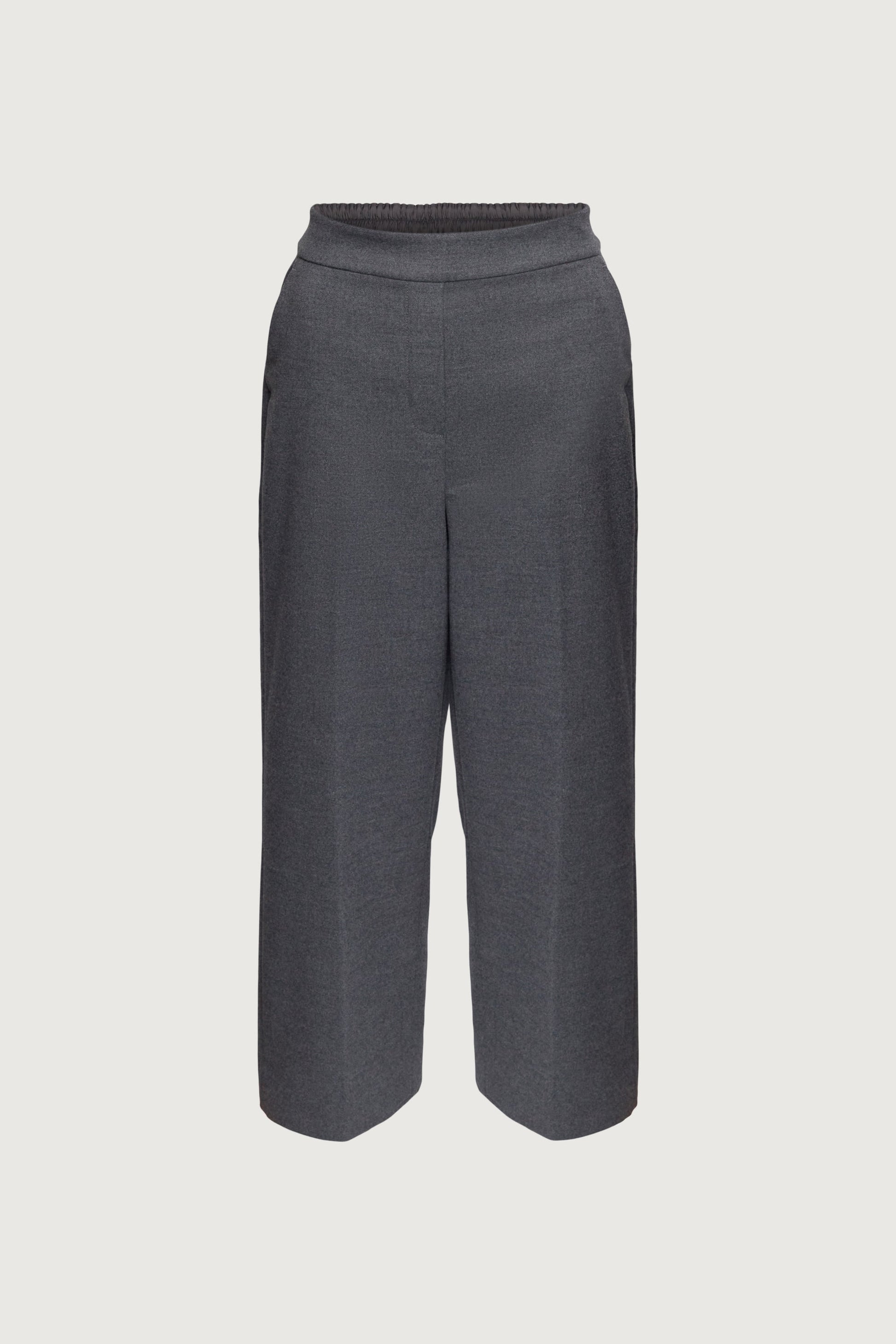 PANTALON COURT À TAILLE DEMI-ÉLASTIQUE