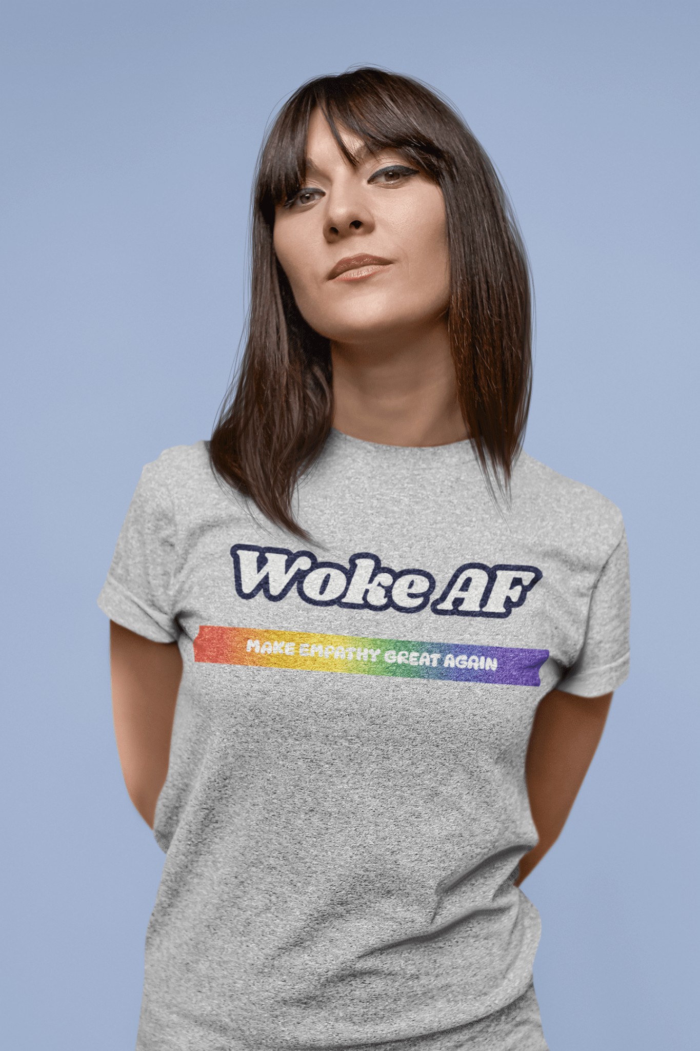 Woke AF Pride Unisex T-Shirt – Printed in Canada, Ocean Cleanup Impact