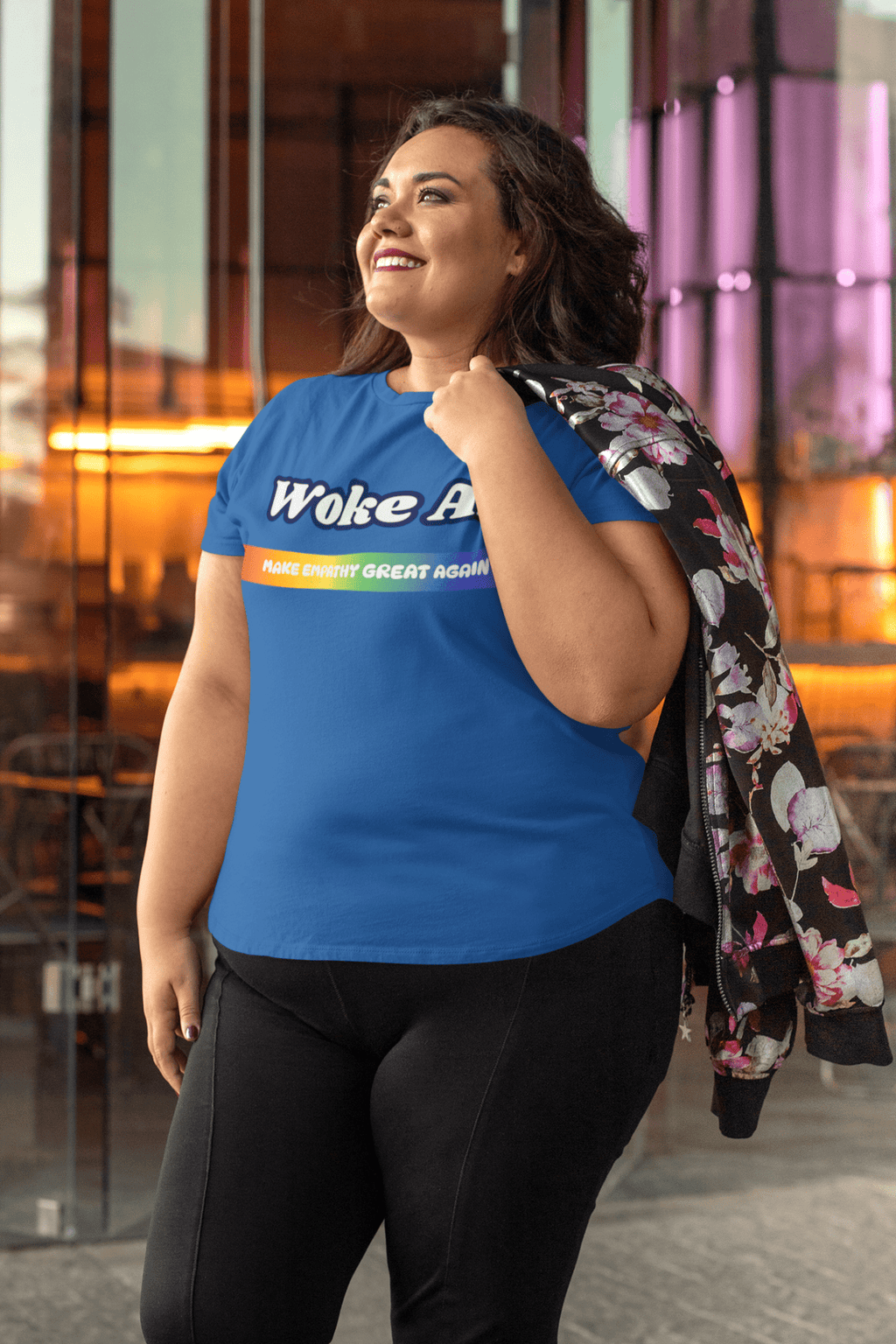 Woke AF Pride Unisex T-Shirt – Inclusive & Canadian by RowanTree