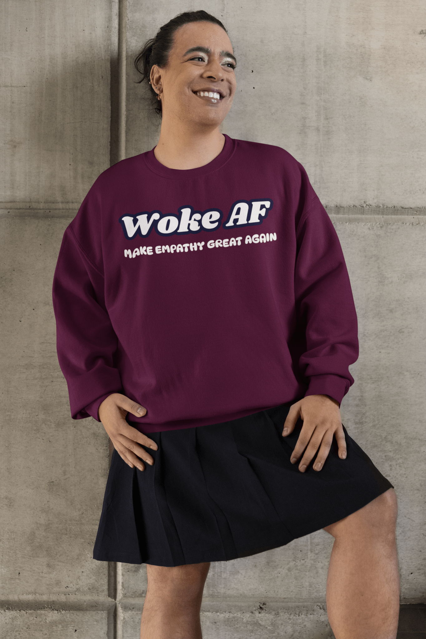 Make Empathy Great Again – Woke AF Sweatshirt, Ocean Positive Impact