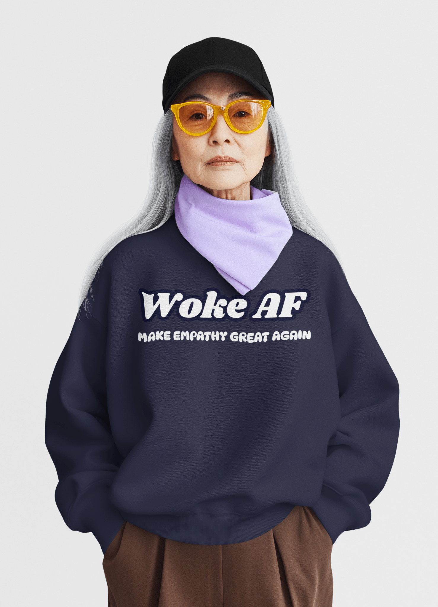 Make Empathy Great Again Woke AF Unisex Sweatshirt – Bold and Cheeky