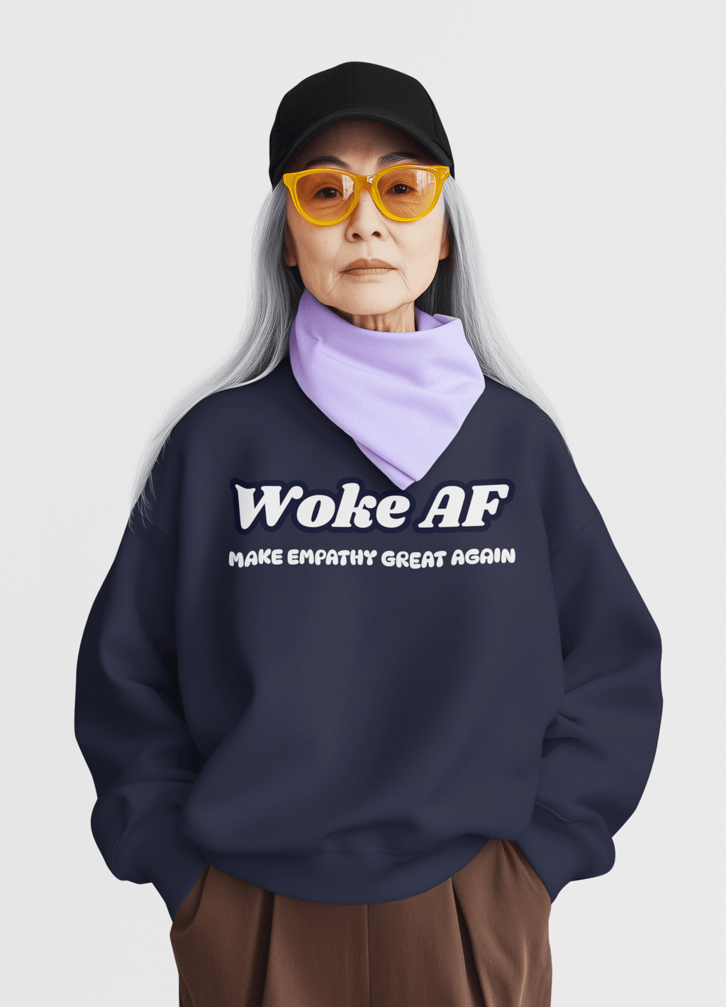Make Empathie Great Again – Sweat-shirt Woke AF, Ocean Positive Impact