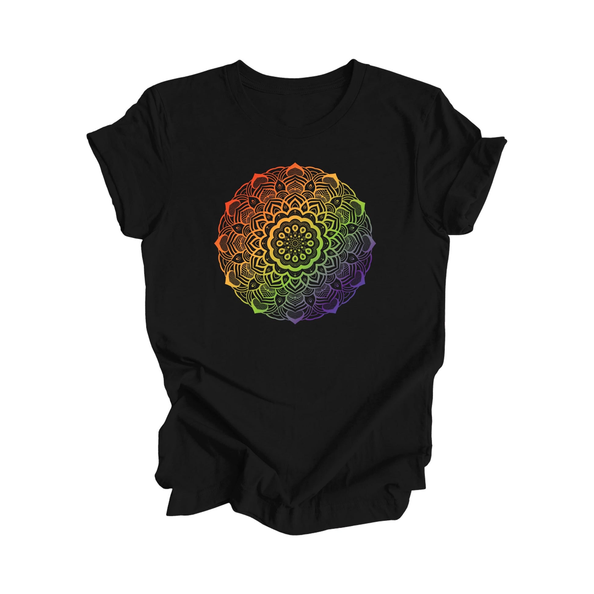 Mandala Gradient - Yoga Gift, Meditation Shirt, Yoga T-shirt, Yoga Lover Gift, Yoga Teacher Shirt, Wellness Shirt, Self Care Shirt - Inspired X
