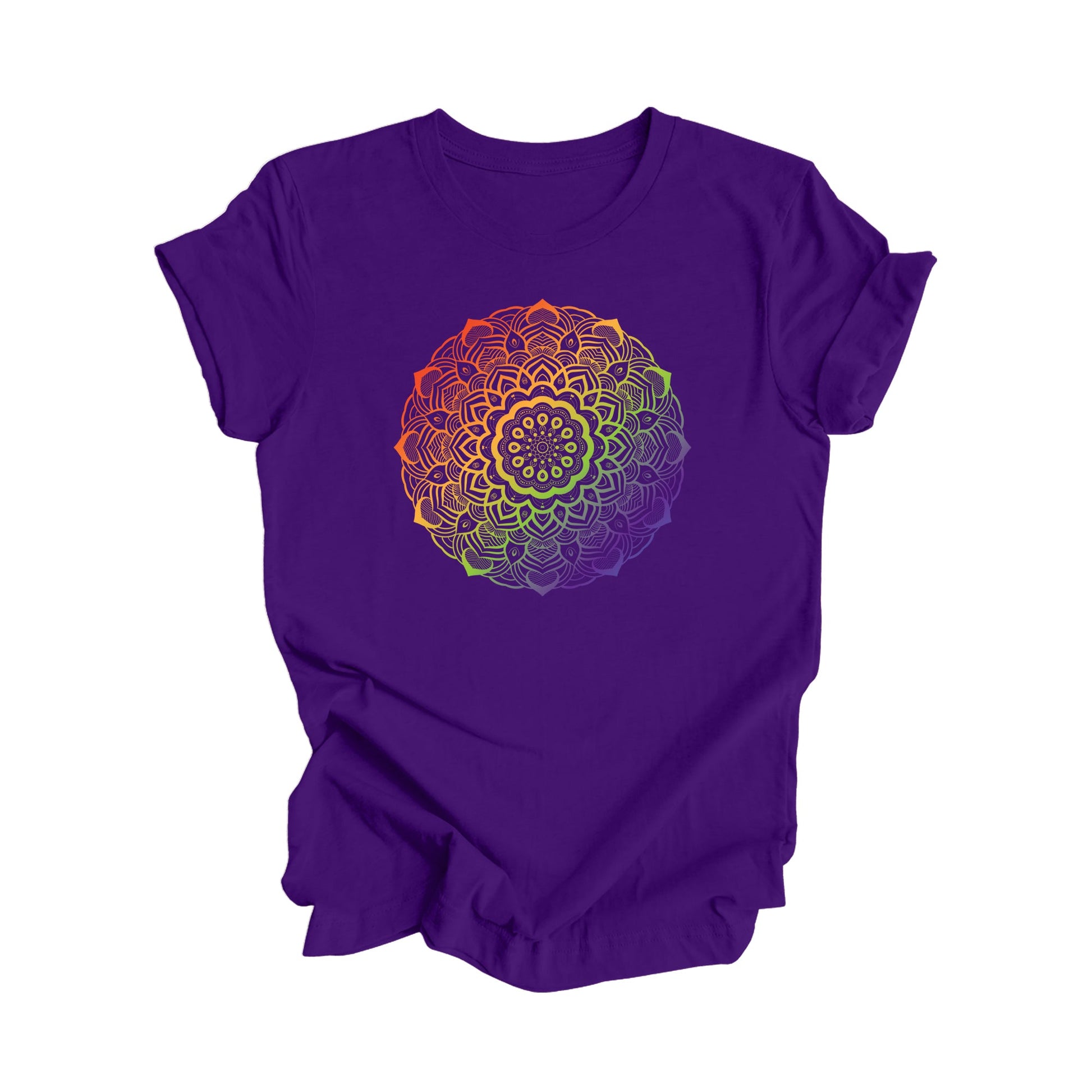 Mandala Gradient - Yoga Gift, Meditation Shirt, Yoga T-shirt, Yoga Lover Gift, Yoga Teacher Shirt, Wellness Shirt, Self Care Shirt - Inspired X