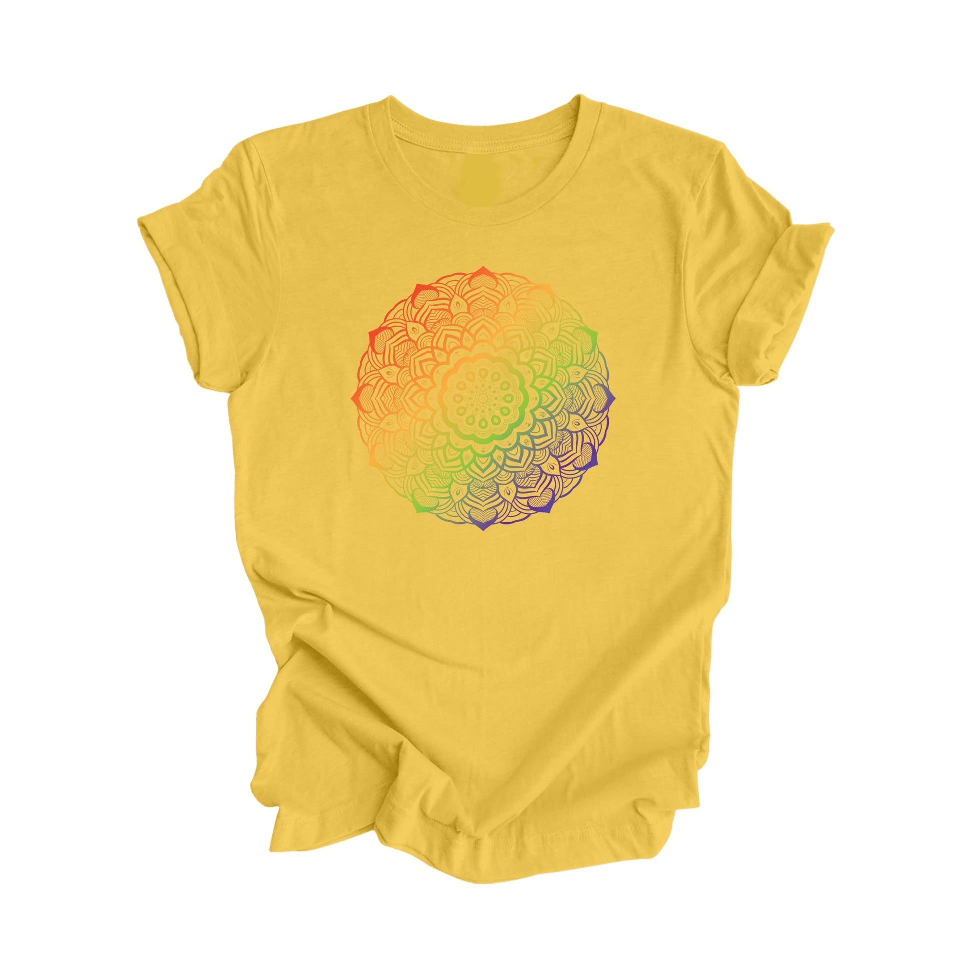 Mandala Gradient - Yoga Gift, Meditation Shirt, Yoga T-shirt, Yoga Lover Gift, Yoga Teacher Shirt, Wellness Shirt, Self Care Shirt - Inspired X