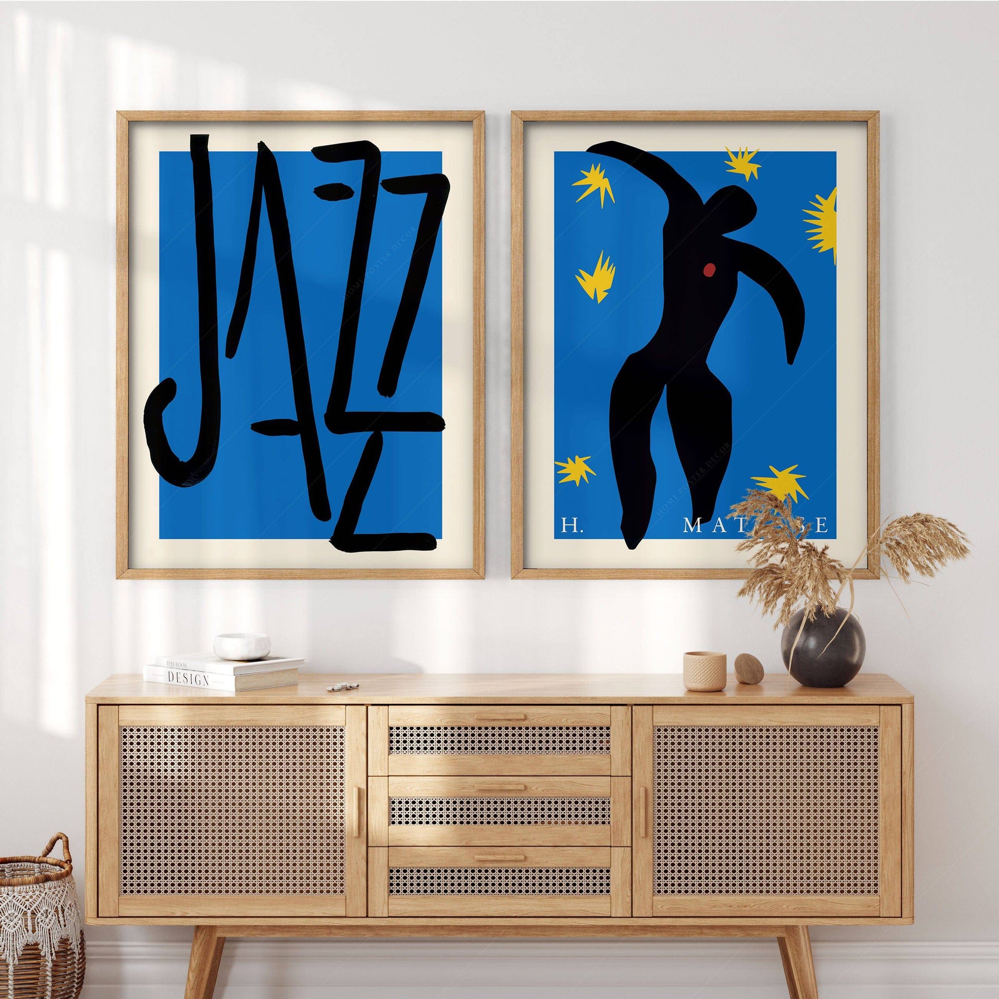 Henri Matisse Jazz Print Set of 2 – Icarus Blue Wall Art Poster