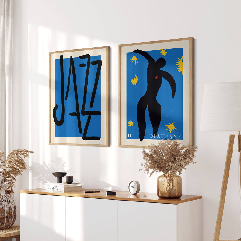 Henri Matisse Jazz Print Set of 2 – Icarus Blue Wall Art Poster