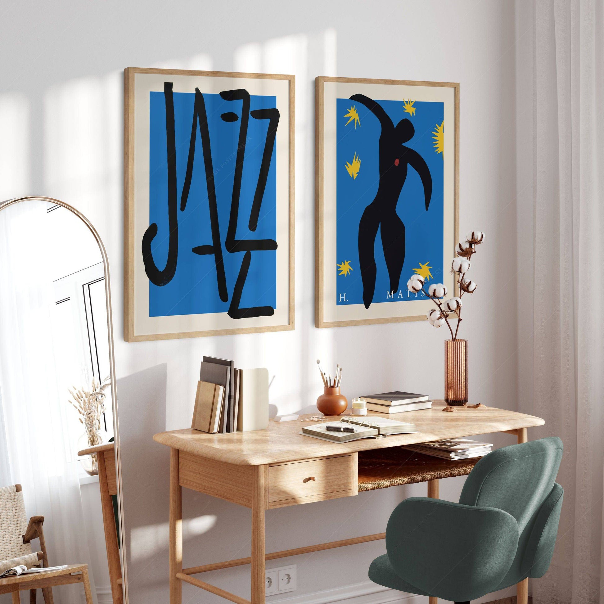 Henri Matisse Jazz Print Set of 2 – Icarus Blue Wall Art Poster