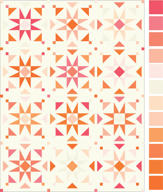 Mosaic Star Quilt Kit - Melon Ball Quilt Kit