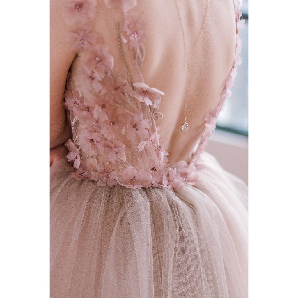 simple back chain for open back wedding dresses