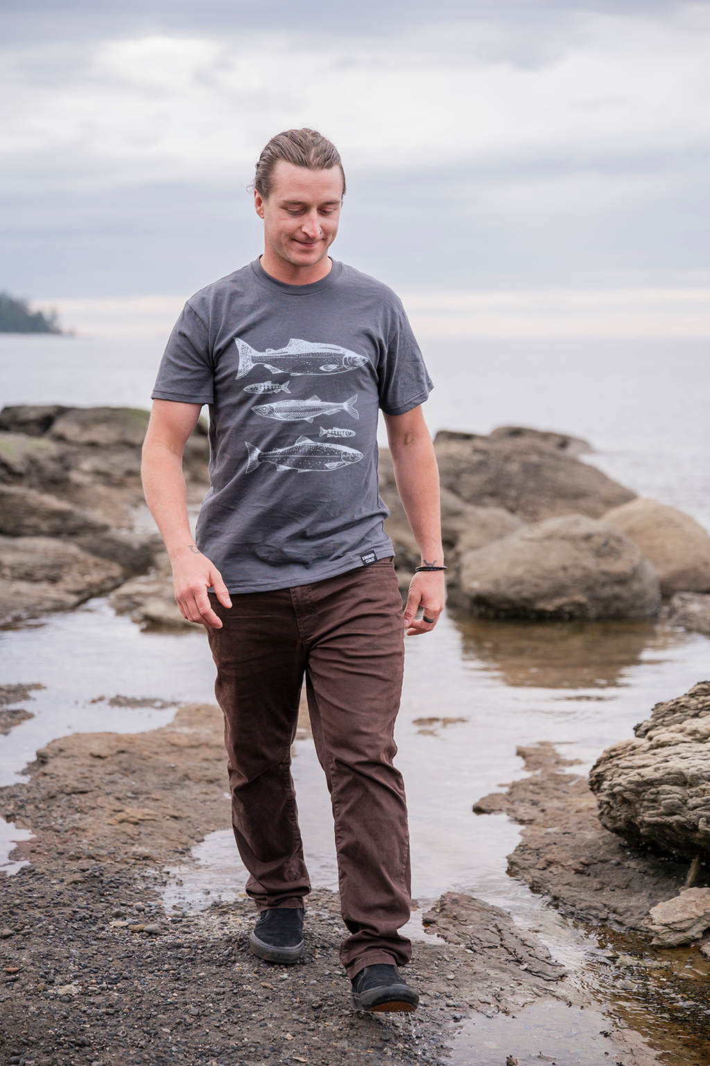 SALMON- Unisex Organic Cotton Tee