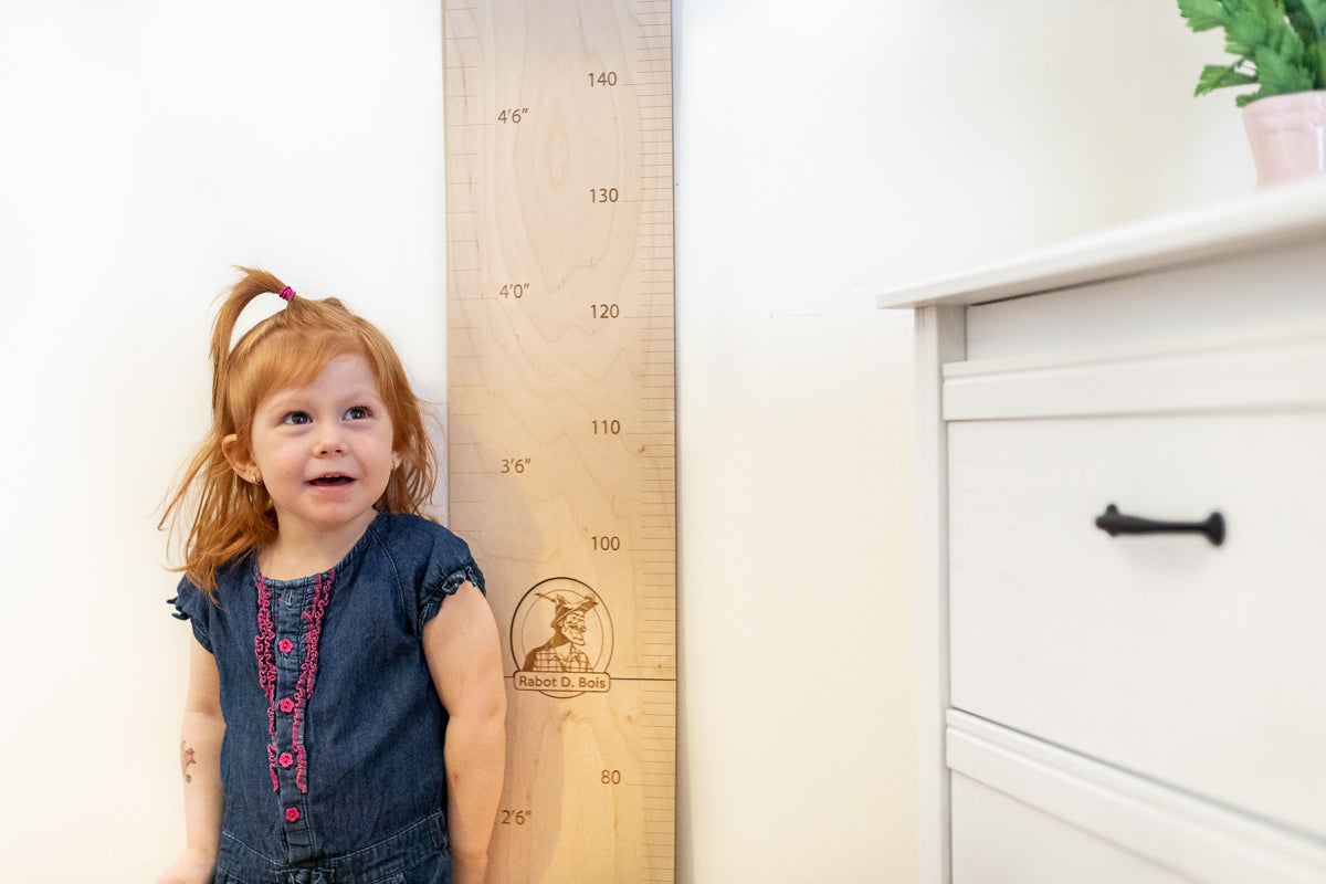 Wooden Measuring Ruler for Kids - Straight