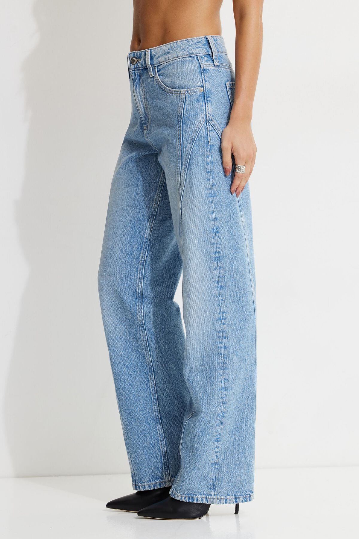 Mika Relaxed Straight Twisted Seam Jeans