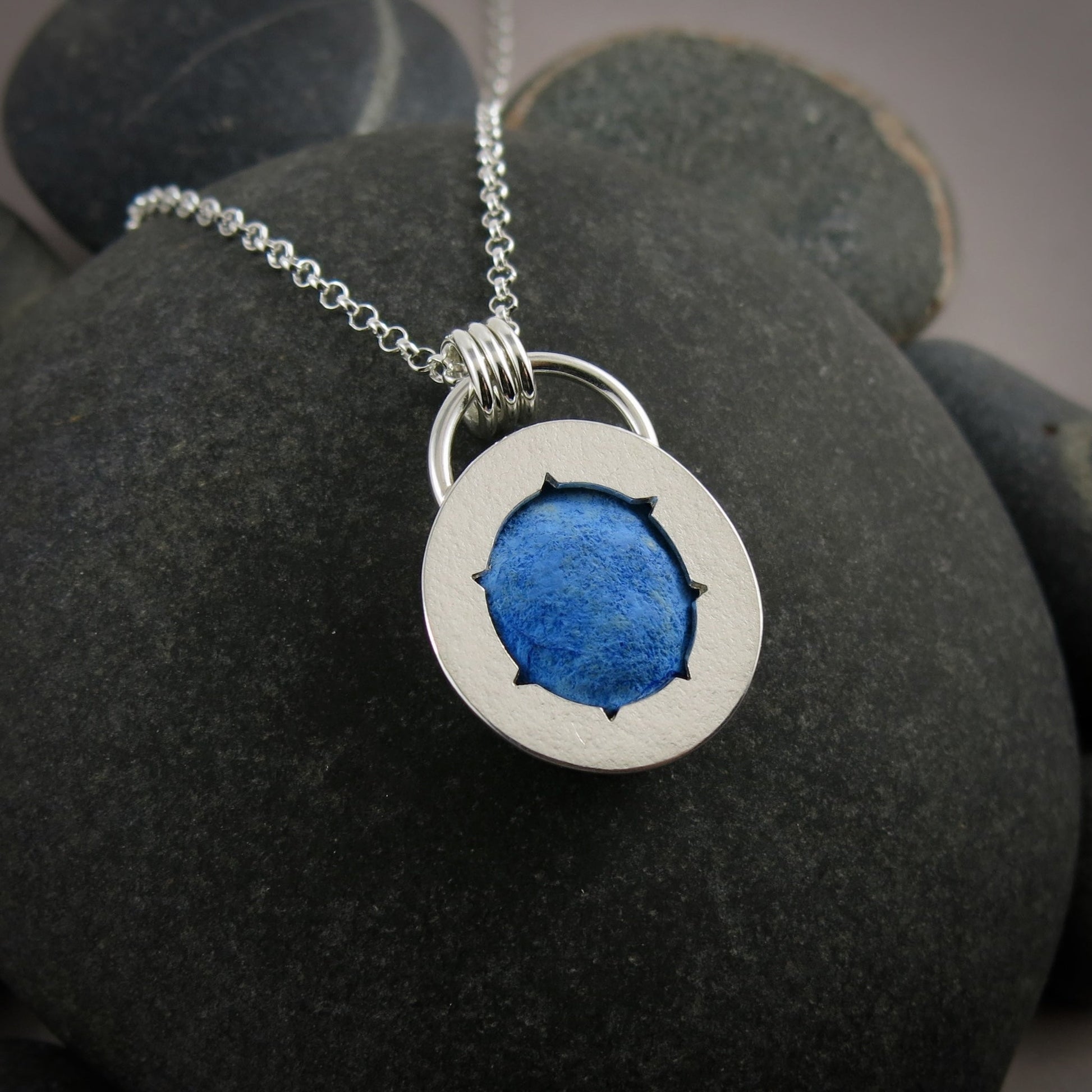 Azurite Geode Pendant • Wild Earth Collection