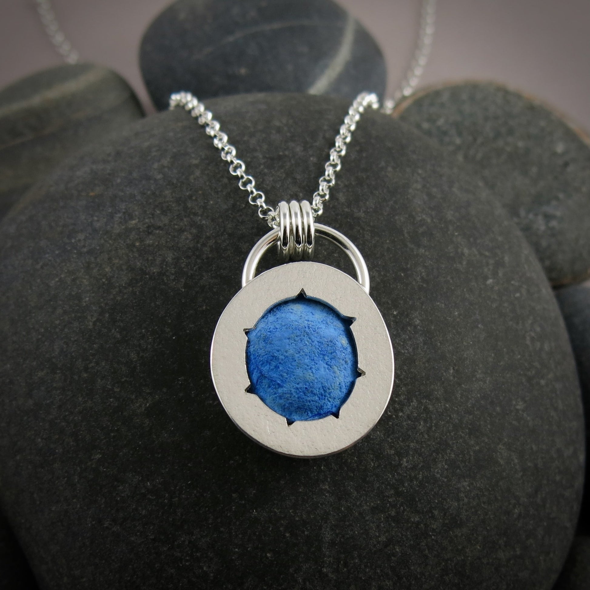 Azurite Geode Pendant • Wild Earth Collection