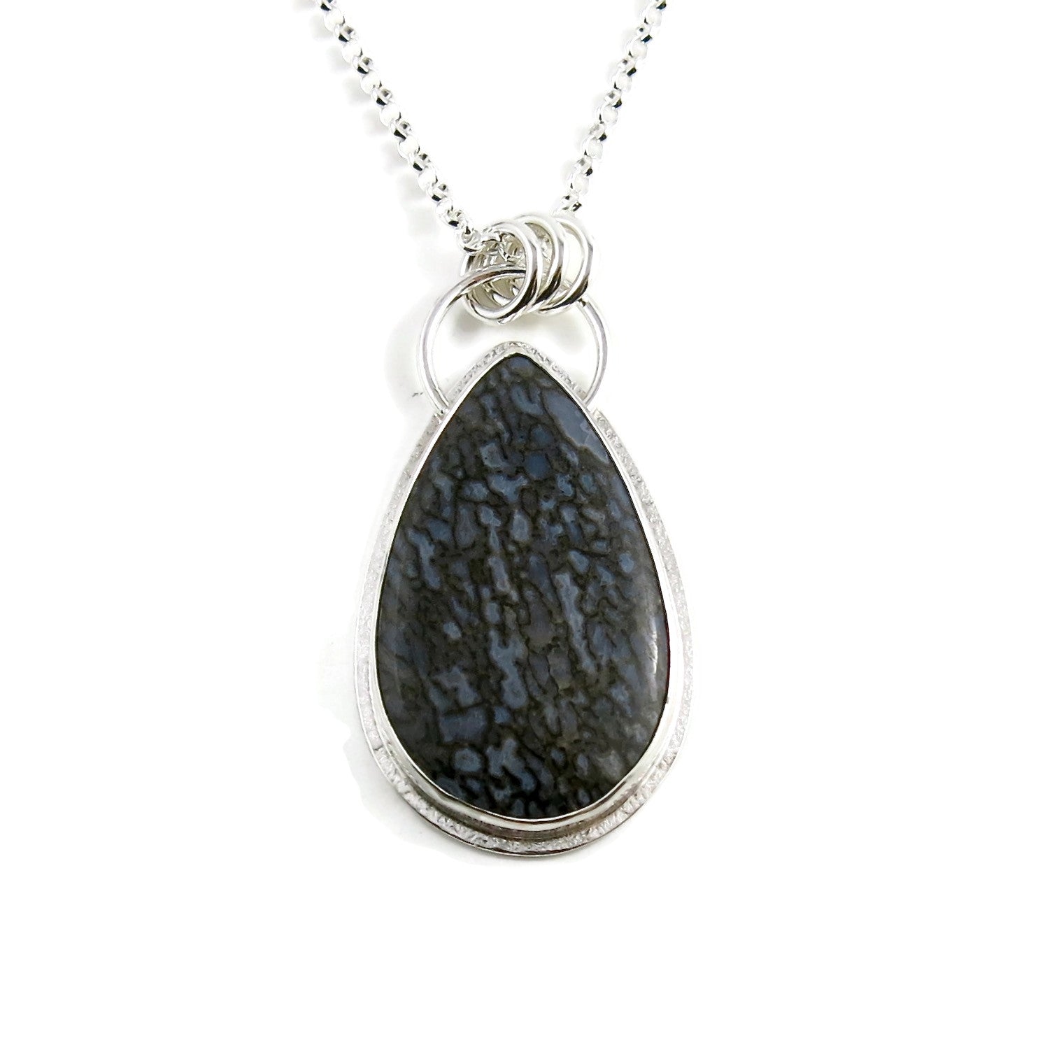 Collier en os de dinosaure • Argent sterling • Collection Fabulous Fossils