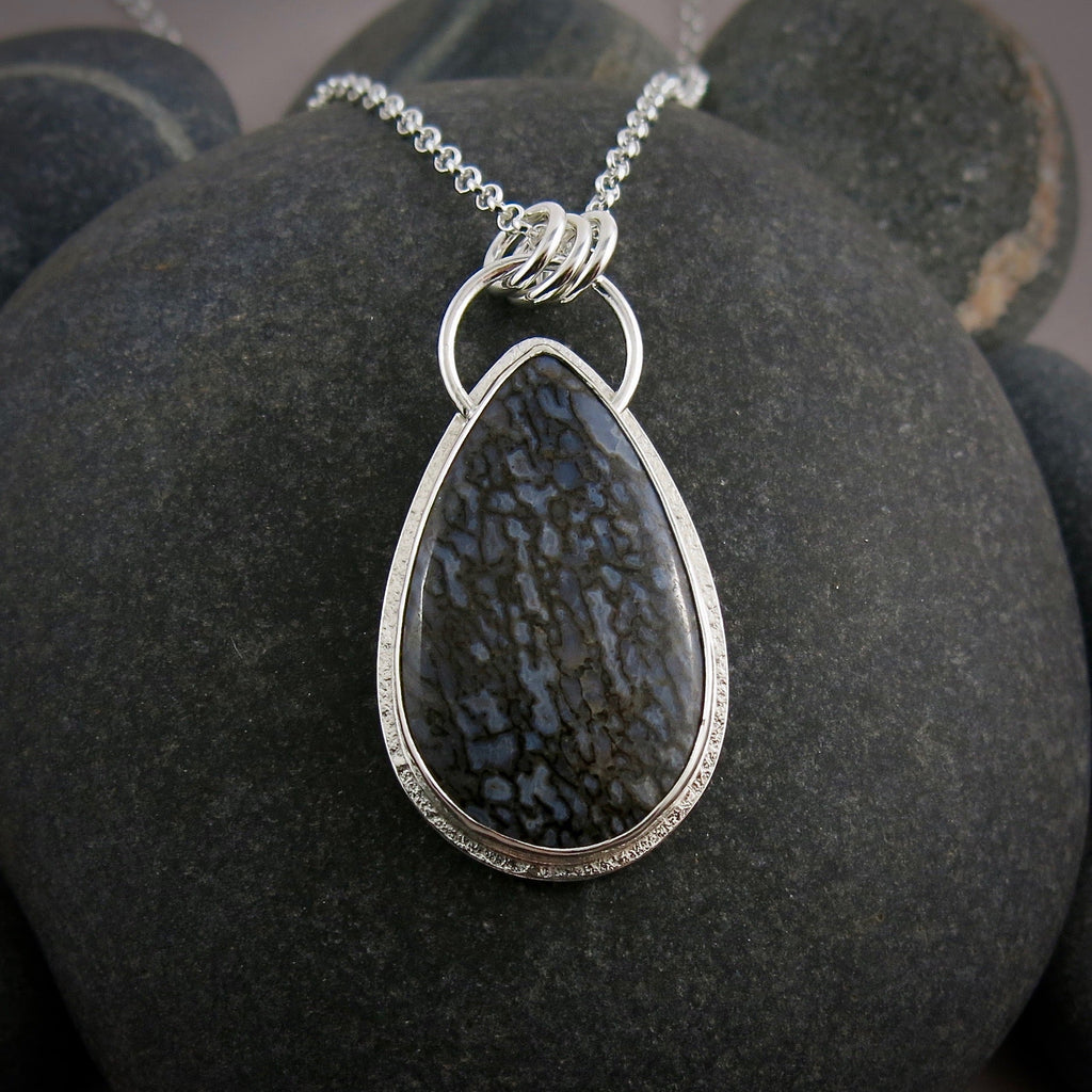 Collier en os de dinosaure • Argent sterling • Collection Fabulous Fossils