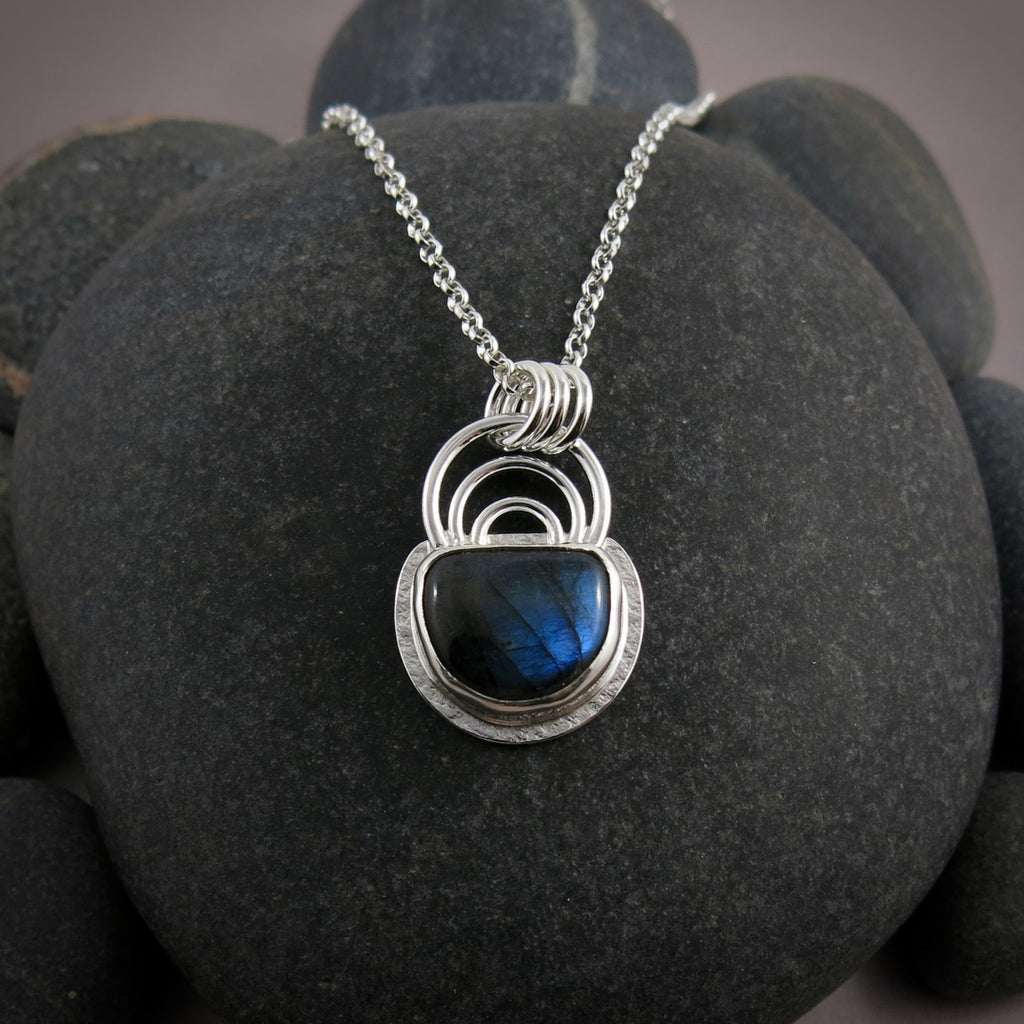 Labradorite Rainbow Necklace • Sterling Silver