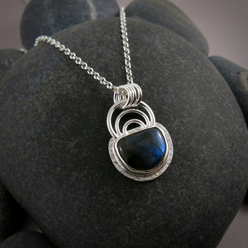 Labradorite Rainbow Necklace • Sterling Silver